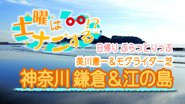 土曜はナニする 日帰り ぷらっとりっぷ 神奈川 鎌倉 江の島 美川憲一 モグライダー芝