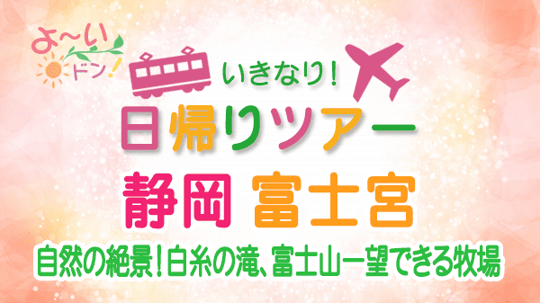 よーいドン いきなり日帰りツアー 静岡県 富士宮市