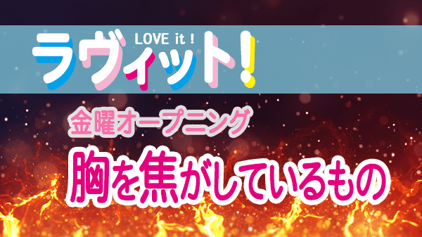 ラヴィット LOVEit ラビット 胸を焦がしているもの