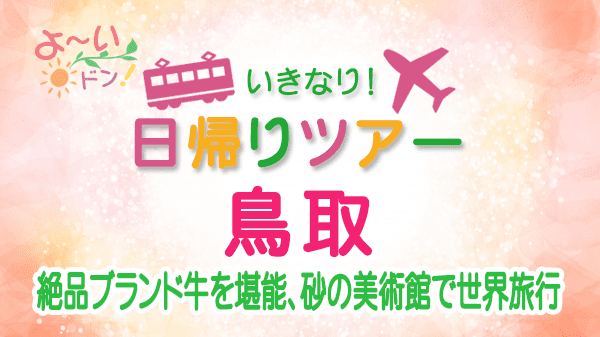 よーいドン いきなり日帰りツアー 鳥取