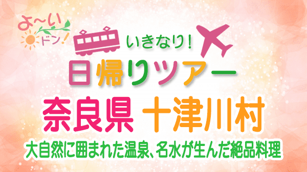 よーいドン いきなり日帰りツアー 奈良県 十津川村