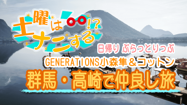 土曜はナニする 日帰り GENERATIONS 小森隼 コットン 群馬 高崎市