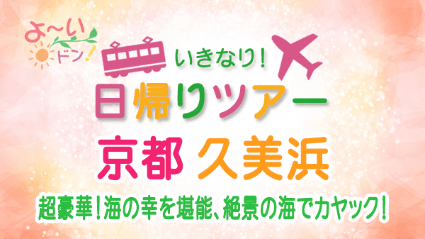 よーいドン いきなり日帰りツアー 京都 久美浜