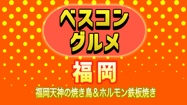 ベスコングルメ 福岡 天神 焼鳥 ホルモン鉄板焼き